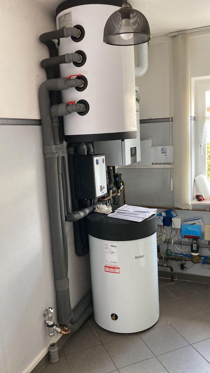 Warmwasserspeicher im Hauswirtschaftsraum